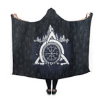 The Magic Navigation Compass Of Vikings In The Mountain Hooded Blanket All Over Printed-