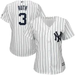 Babe Ruth New York Yankees Majestic Women's Cool Base Player MLB Jersey - White