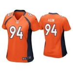 Women's Mctelvin Agim Denver Broncos Orange Game NFL Jersey