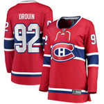 Women's Montreal Canadiens Jonathan Drouin Red Home Breakaway Player NHL Jersey