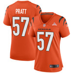 Super Bowl LVI Champions Cincinnati Bengals Germaine Pratt #57 Orange Women's Jersey
