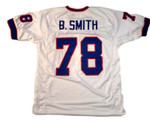 Men Bruce Smith Custom Stitched Unsigned Football Nfl Jersey White Nfl Jersey