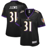 Jamal Lewis Baltimore Ravens NFL Pro Line Women's Retired Player Jersey - Black
