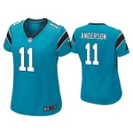 Women's Robby Anderson Carolina Panthers Blue Game NFL Jersey