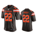 Men's Eric Murray #22 Cleveland Browns Brown Game NFL Jersey