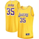 Aric Holman Los Angeles Lakers Fast Break Nba Jersey Gold - Icon Edition