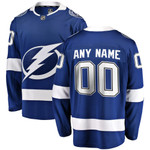 Youth Tampa Bay Lightning Blue Home Breakaway Custom NHL Jersey