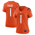 Ja'Marr Chase Cincinnati Bengals Women's Game Jersey - Orange