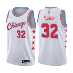 Bulls Male Kris Dunn #32 City Edition White Nba Jersey