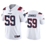 Men Patriots White Anfernee Jennings #59 Vapor Limited Jersey