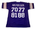 Men Purple People Eaters Custom Stitched Unsigned Football Nfl Jersey Purple Nfl Jersey