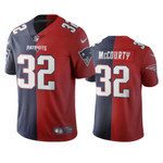 Patriots Navy Red Devin McCourty #32 Vapor Limited Jersey Two Tone