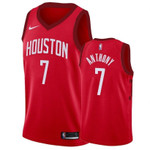 Men's Rockets Male Carmelo Anthony #7 Earned Edition Red NBA Jersey