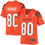 Super Bowl LVI Champions Cincinnati Bengals Mike Thomas #80 Orange Youth's Jersey