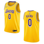 Men's Los Angeles Lakers #0 Kyle Kuzma Icon Swingman Nba Jersey - Gold