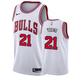 Men's Chicago Bulls Thaddeus Young #21 Association Nba Jersey