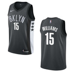 Men's Brooklyn Nets #15 Alan Williams Statement Swingman Nba Jersey - Black