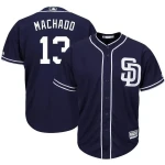 Manny Machado San Diego Padres Majestic Official Cool Base Player MLB Jersey - Navy
