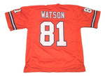 Men Steve Watson Custom Stitched Unsigned Football Nfl Jersey Orange Nfl Jersey