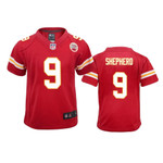 Youth Chiefs Darrius Shepherd #9 Red Game Jersey
