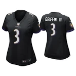 Women's Robert Griffin Iii Baltimore Ravens Black Game NFL Jersey