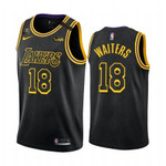 Los Angeles Lakers Dion Waiters #18 Black Mamba Inspired City Nba Jersey