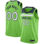 Minnesota Timberwolves Jordan Brand Swingman Custom Nba Jersey - Statement Edition - Green