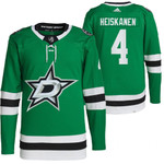 Dallas Stars #4 Miro Heiskanen Home Green Jersey 2021-22 Primegreen