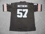 Men Clay Matthews Jr. Cleveland Browns Unsigned Custom Brown Sewn New Football NFL Jersey NFL Jersey