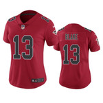 Falcons Christian Blake #13 Color Rush Limited Red Jersey, Women