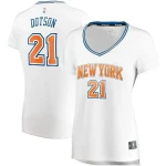 Damyean Dotson New York Knicks Women's Fast Break Player NBA Jersey - Statement Edition - White