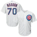 Joe Maddon Chicago Cubs Majestic Cool Base Player MLB Jersey - White