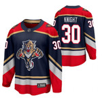 Florida Panthers #30 Spencer Knight 2021 Special Edition Navy Jersey US-born Goalie
