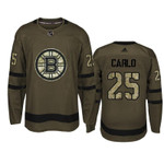 Boston Bruins Brandon Carlo #25 Military Camo Jersey