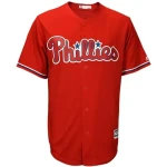 Scott Kingery Philadelphia Phillies Majestic Fashion Official Cool Base Player MLB Jersey - Scarlet
