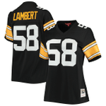 Jack Lambert Pittsburgh Steelers Mitchell & Ness Women's Legacy Player Jersey - Black
