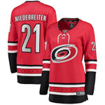 Nino Niederreiter Carolina Hurricanes Women's Home Breakaway Player NHL Jersey - Red