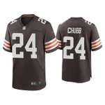 2020 Nick Chubb Cleveland Browns Brown Game NFL Jersey