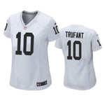 Women Las Vegas Raiders Desmond Trufant #10 White Game Jersey