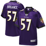 OJ Brigance Baltimore Ravens NFL Pro Line Retired Player Jersey - Purple