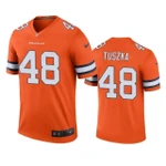 Denver Broncos Derrek Tuszka Orange Color Rush Legend NFL Jersey