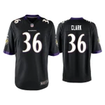 Men's Chuck Clark Baltimore Ravens Black Game NFL Jersey