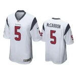 Men Aj Mccarron #5 Houston Texans White Game NFL Jersey