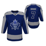 Toronto Maple Leafs T. J. Brodie #7 2021 Reverse Retro Jersey Youth Blue