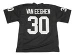 Men Mark Van Eeghen Custom Stitched Unsigned Football Nfl Jersey Black Nfl Jersey