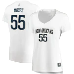 E'twaun Moore New Orleans Pelicans Women's Fast Break NBA Jersey - Association Edition - White
