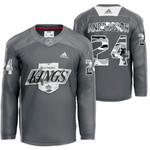 Men's Lias Andersson #24 2021 LA Kings X Undefeated Jersey Gray Camo