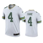Green Bay Packers Brett Favre White Color Rush Legend NFL Jersey - Men's