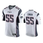 Men John Simon #55 New England Patriots White Game NFL Jersey