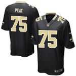 Andrus Peat New Orleans Saints Game Player Jersey - Black